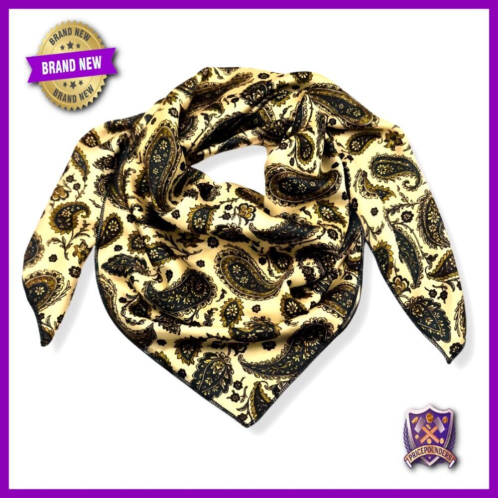 36 Inch Pure Silk Western Scarf Wild Rag Bandana for Men Women
